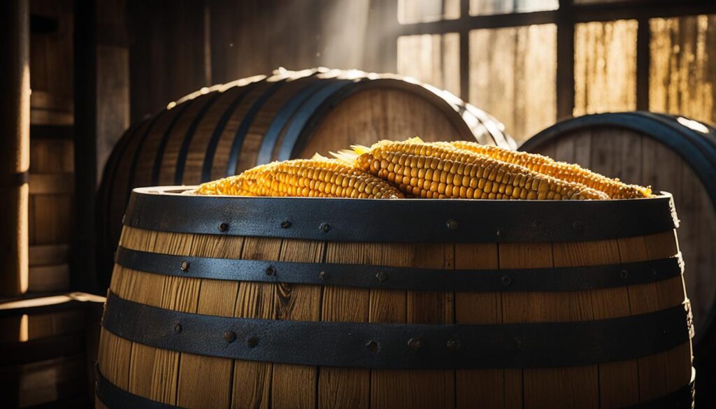 corn whiskey aging