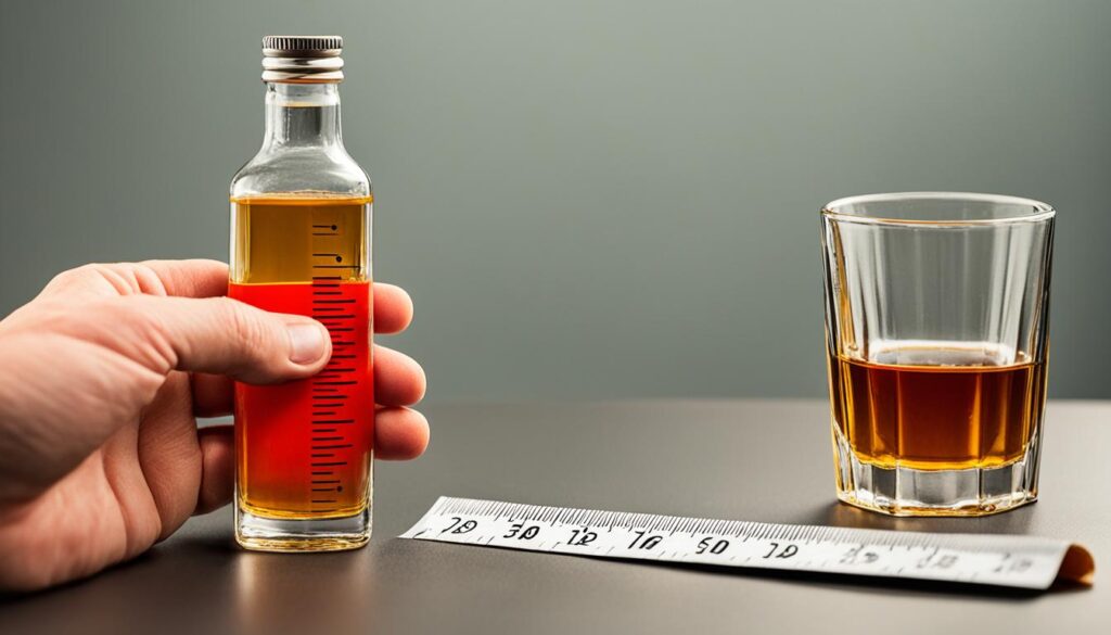 measuring a fifth of whiskey