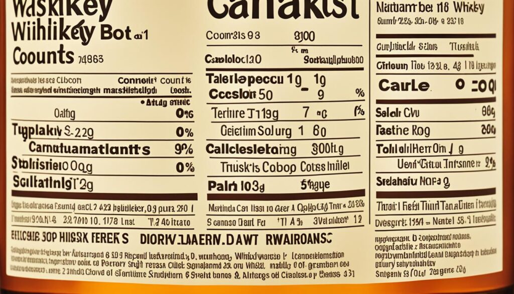 whisky nutritional information